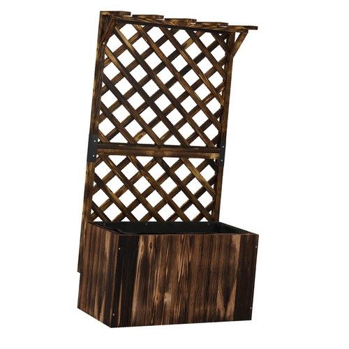 Wooden planter trellis - wooden,