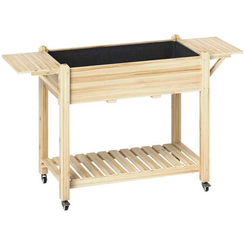 Wooden raised planter - wooden,