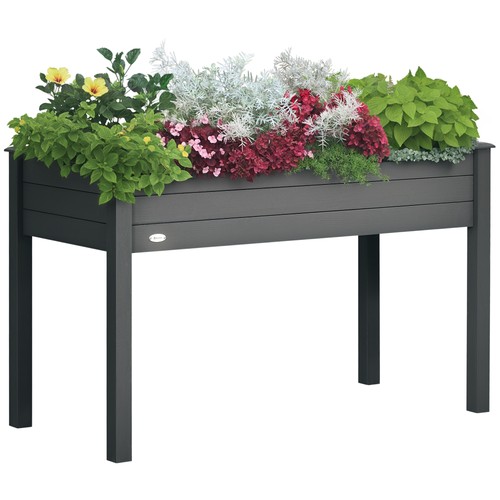Outsunny garden wooden planter - garden,