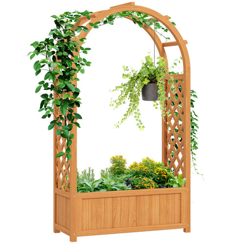 Outsunny wooden raised - wooden, garden