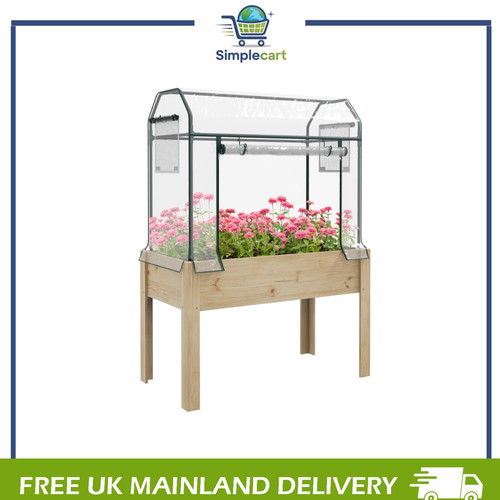 Wooden raised planter garden - wooden, planter,