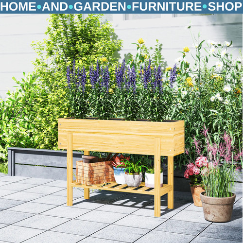 Wooden raised garden bed - wooden,