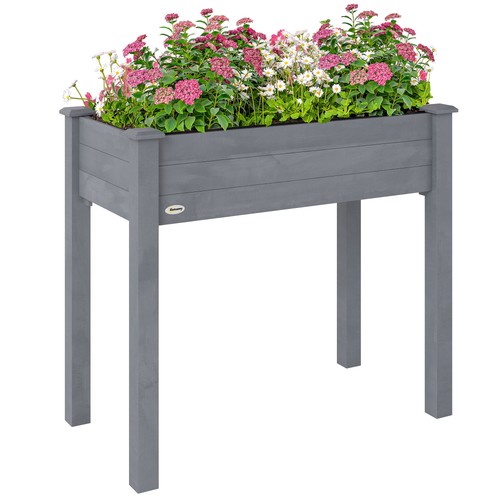 Outsunny garden wooden planter - outsunny,