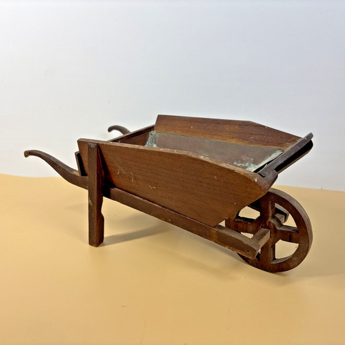 Wheelbarrow planter cart - planter, tin