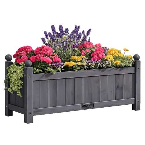 Wooden garden planter 60cm - wooden,