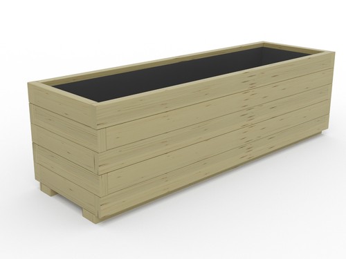 Wooden garden planter - garden,
