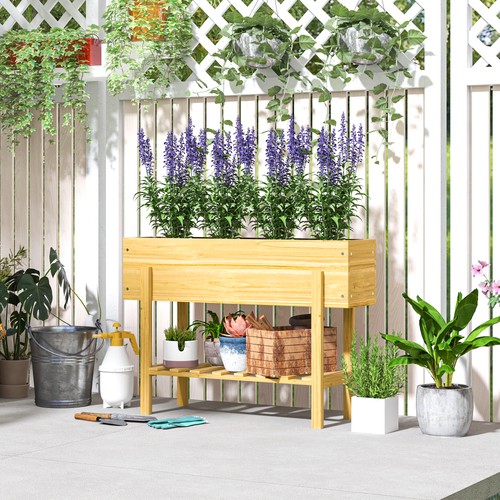 Wooden raised garden bed - wooden,