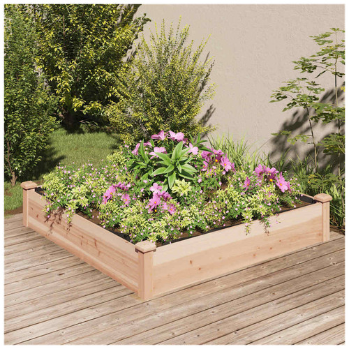 Raised garden bed - garden, 120x120x25cm