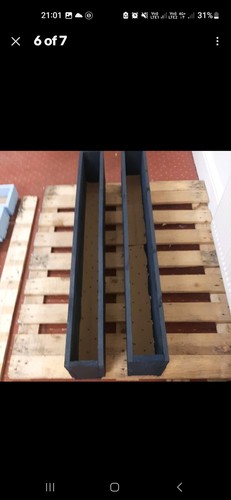 Wooden trough planter extra - wooden,