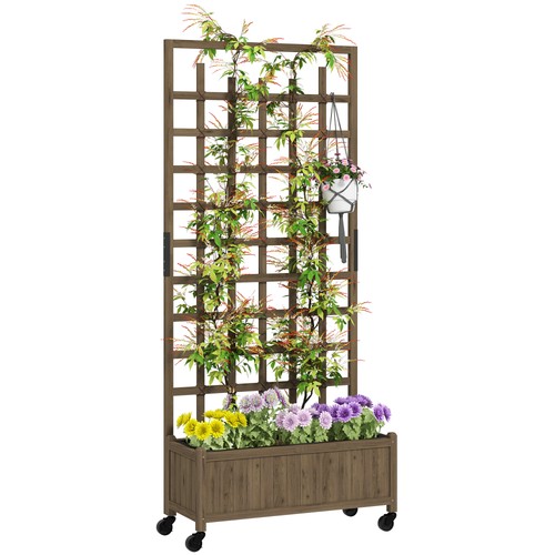 Outsunny wooden trellis - wooden,