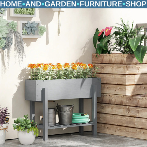 Wooden raised bed elevated - wooden,